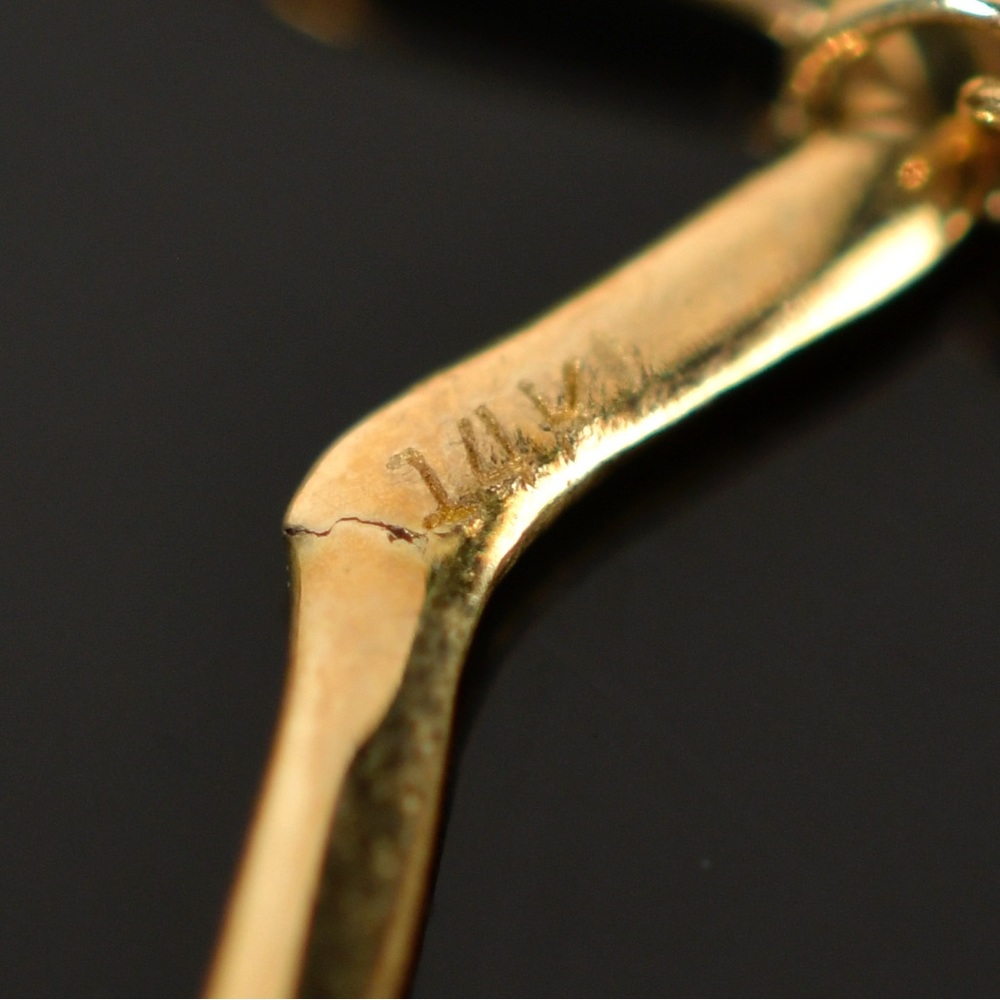 Two 14k continuous gold chain necklaces - Picture 4 of 4
